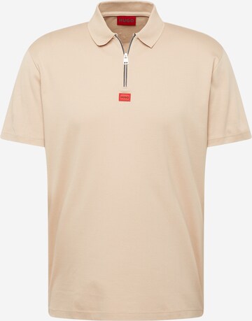 HUGO Shirt 'Deresom241' in Beige: predná strana