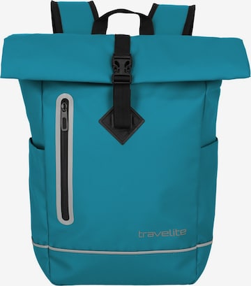 TRAVELITE Backpack in Blue: front
