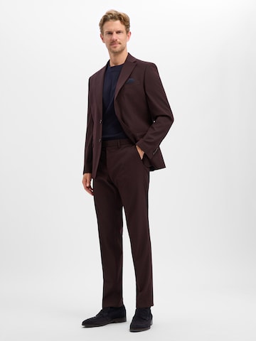 Finshley & Harding Regular Trousers with creases 'Mitch' in Purple
