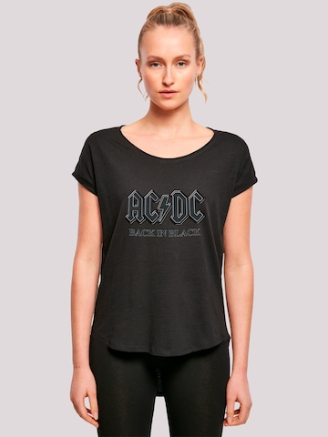 F4NT4STIC Shirt 'ACDC' in Zwart: voorkant