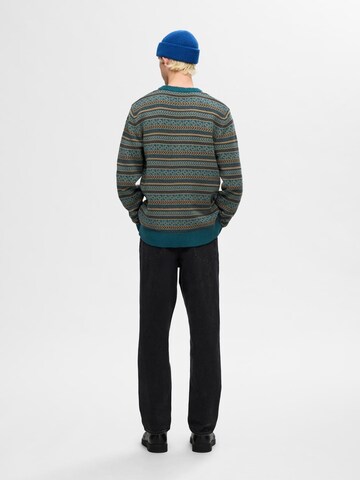 SELECTED HOMME Sweater 'FADE' in Blue