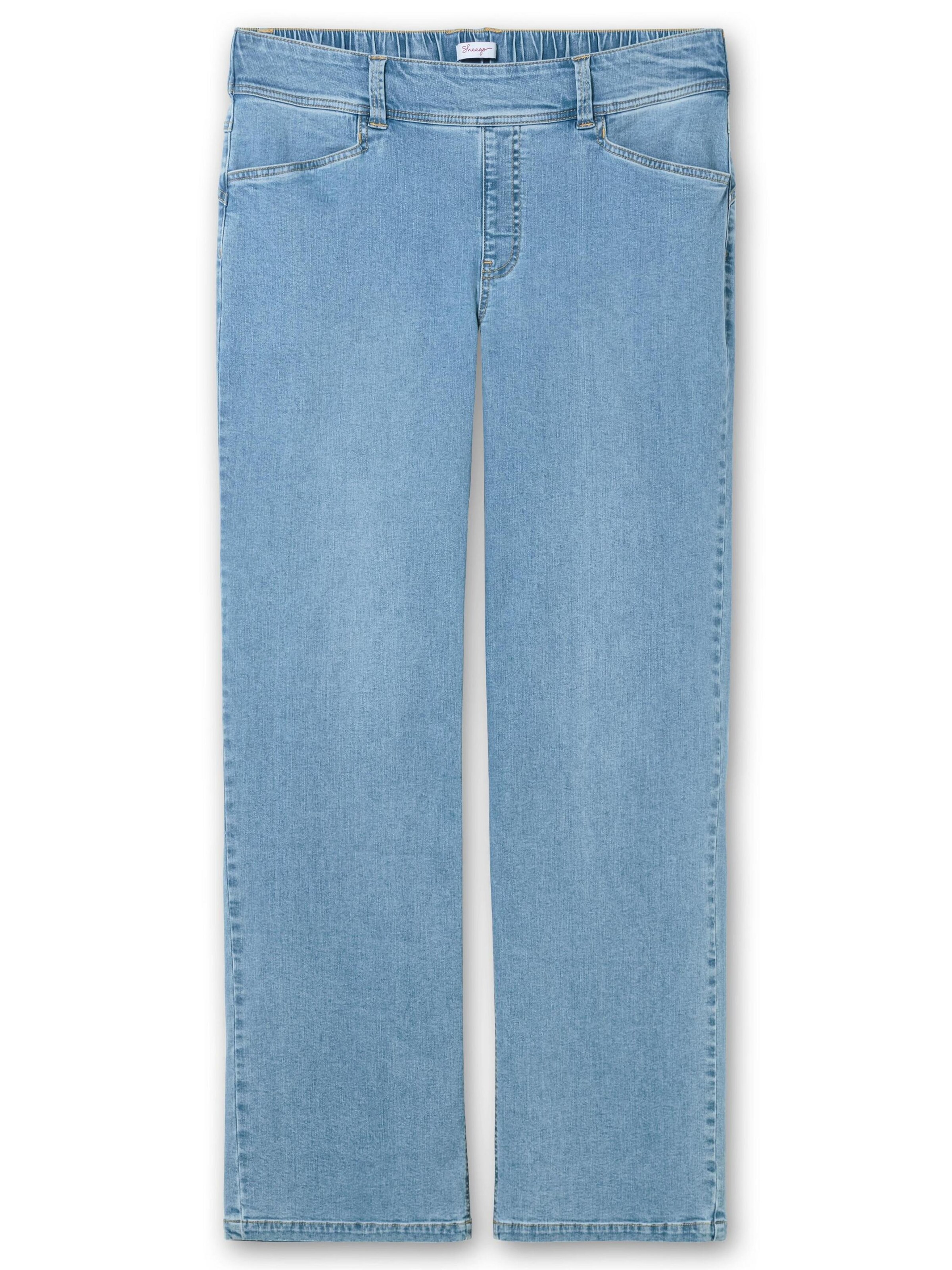 SHEEGO Voľný strih Džínsy - Modrá: predná strana