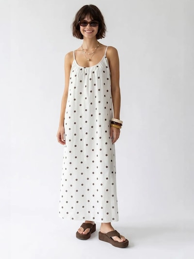 MixRay Robe d’été en 36 en brun foncé / blanc, Vue avec produit