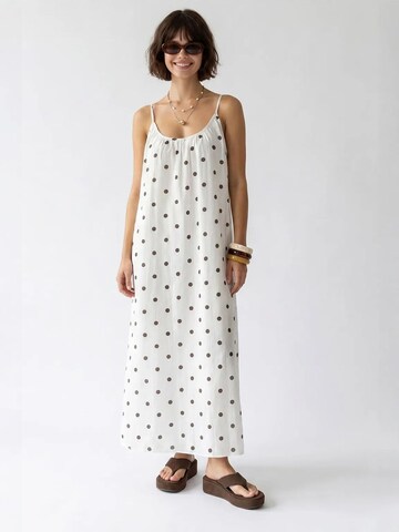 MixRay - Vestido de verão em branco: frente