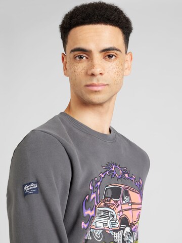 Superdry Sweatshirt 'Motor' in Grey