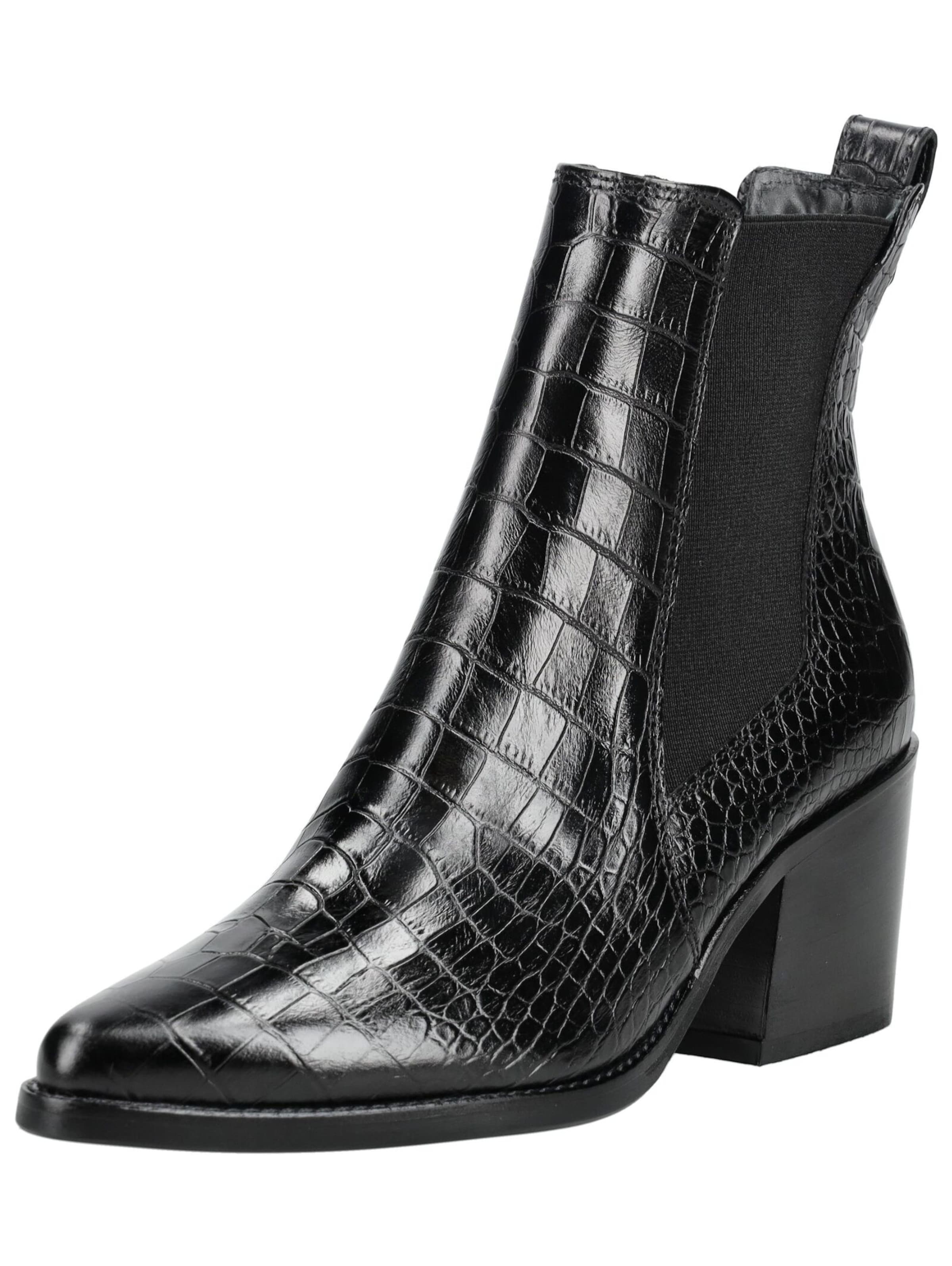 Paul Green Chlesea Boots in Schwarz: Vorderseite