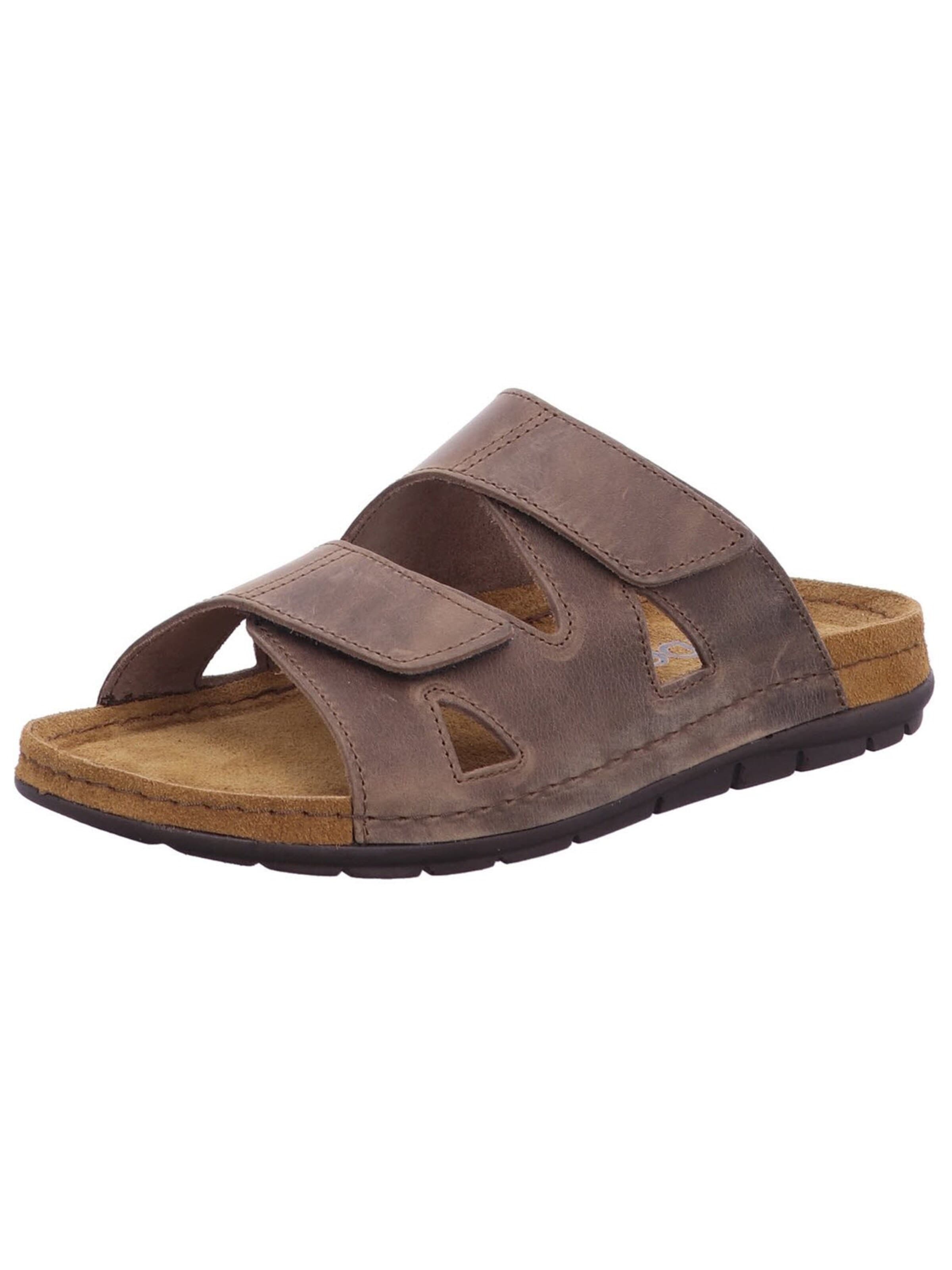 ROHDE Mules 'Pantolette Herren 5914 72 Echtleder in braun' in Brown: front