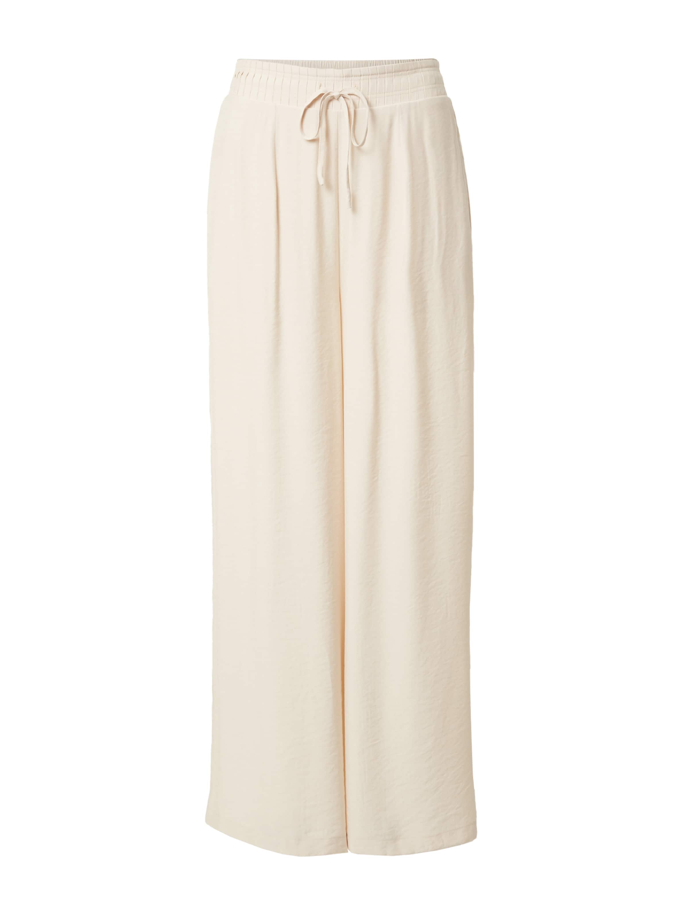 Guido Maria Kretschmer Women Wide leg Pleat-Front Pants 'Janay' in Beige: front