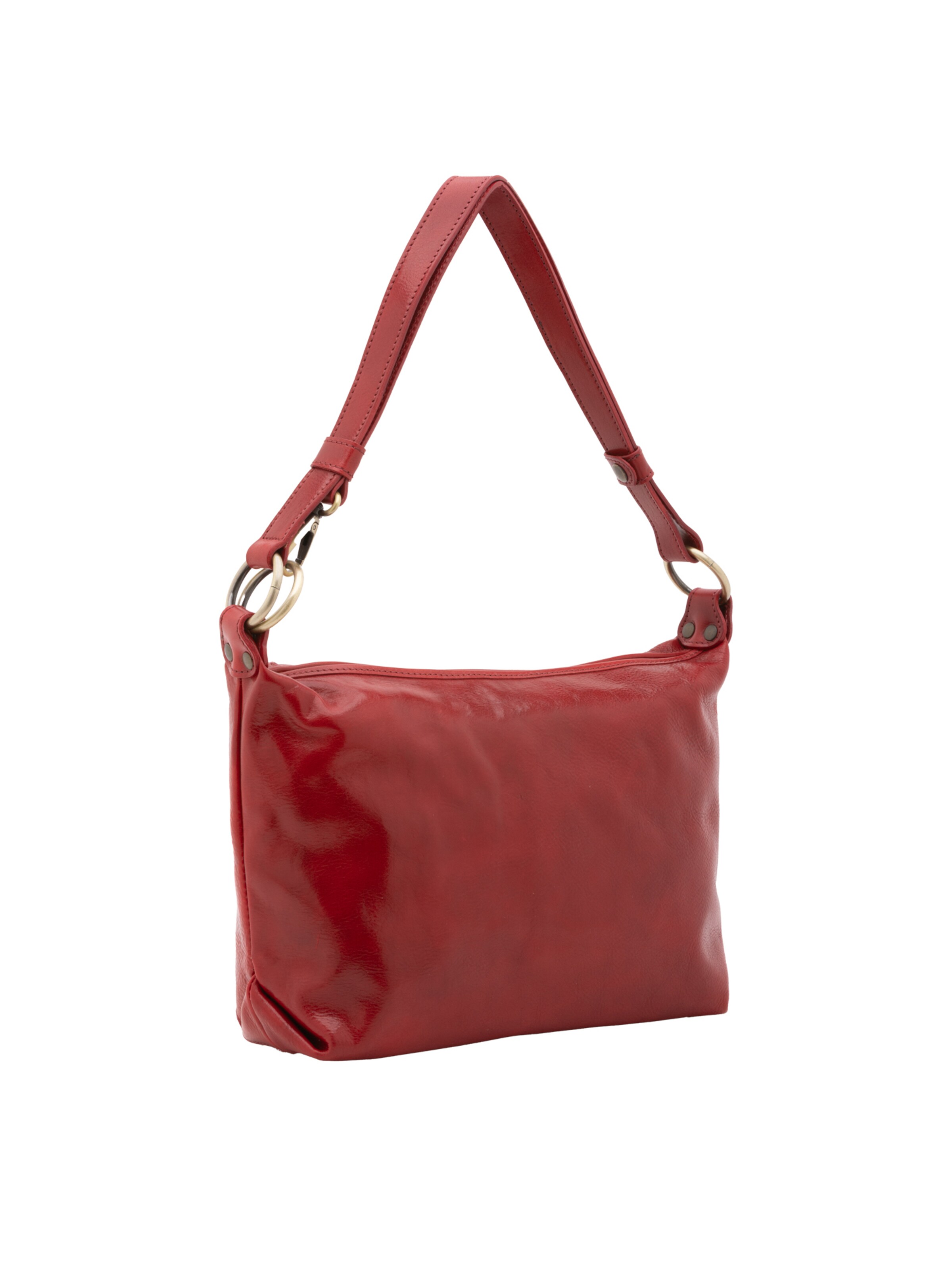 Borsa a spalla 'Borsa a Spalla Pelle Vacchetta I Fratelli - Vera Pelle' di I Fratelli in rosso