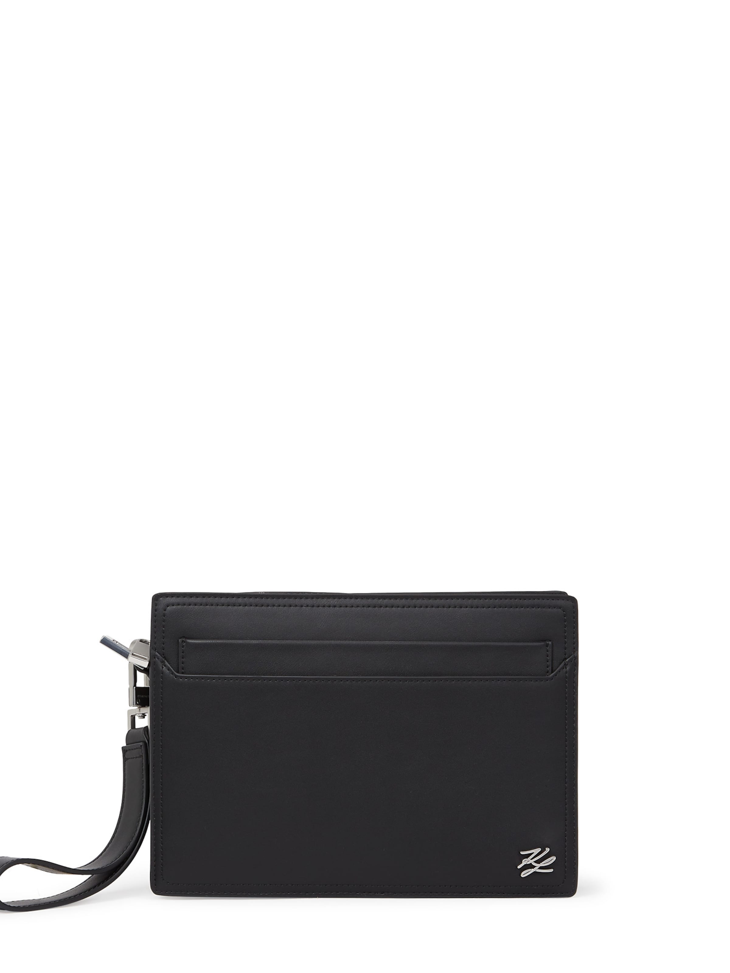 Borsa a tracolla 'K/Autograph' di Karl Lagerfeld in nero: frontale