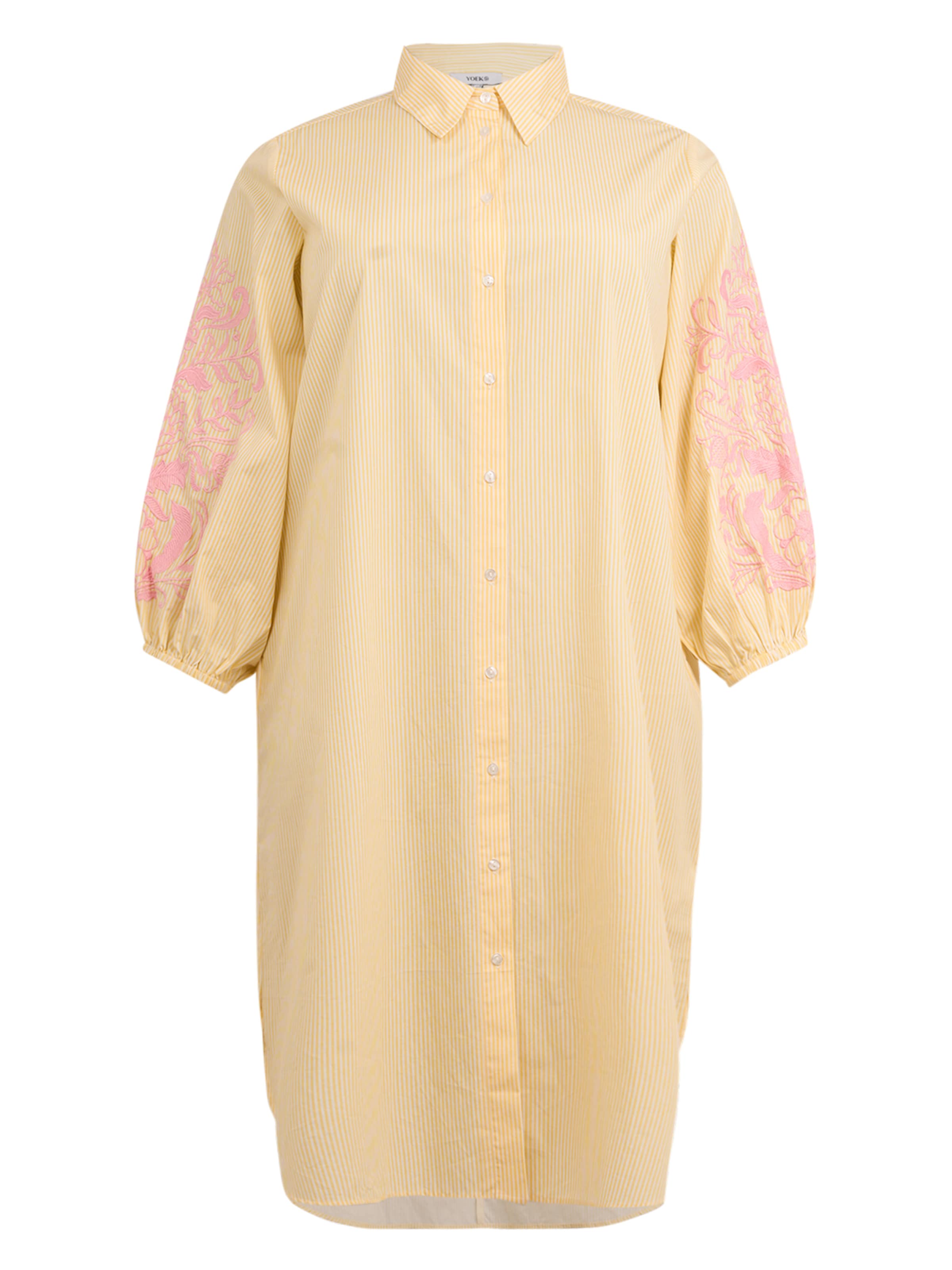 Robe-chemise YOEK en jaune : devant