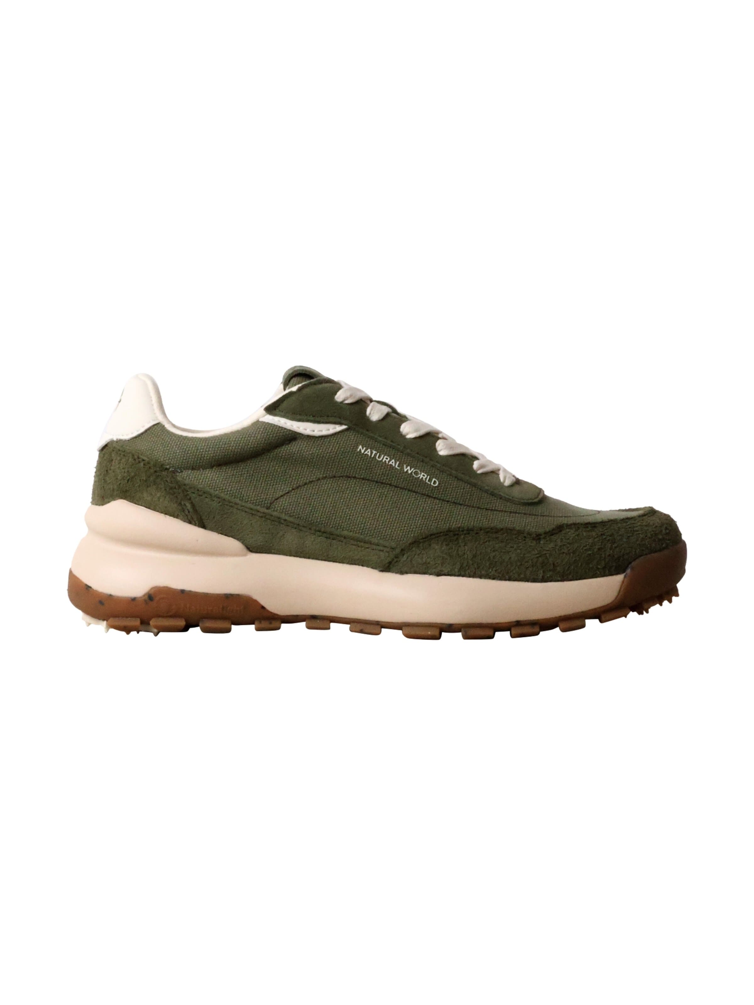 Tamaris Athletic lace-up shoe 'Estellencs-Sneaker aus Leder' in Green