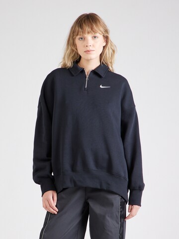 Nike Sportswear - Sudadera 'Phoenix Fleece' en negro: frente