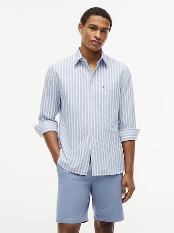TOMMY HILFIGER Regular Fit Hemd in Blau: Vorderseite