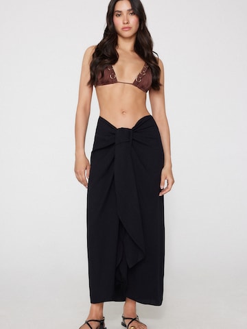 Tezenis Strandtuch in Schwarz: Vorderseite