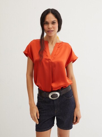Chemisier SILK & CASHMERE en orange : devant