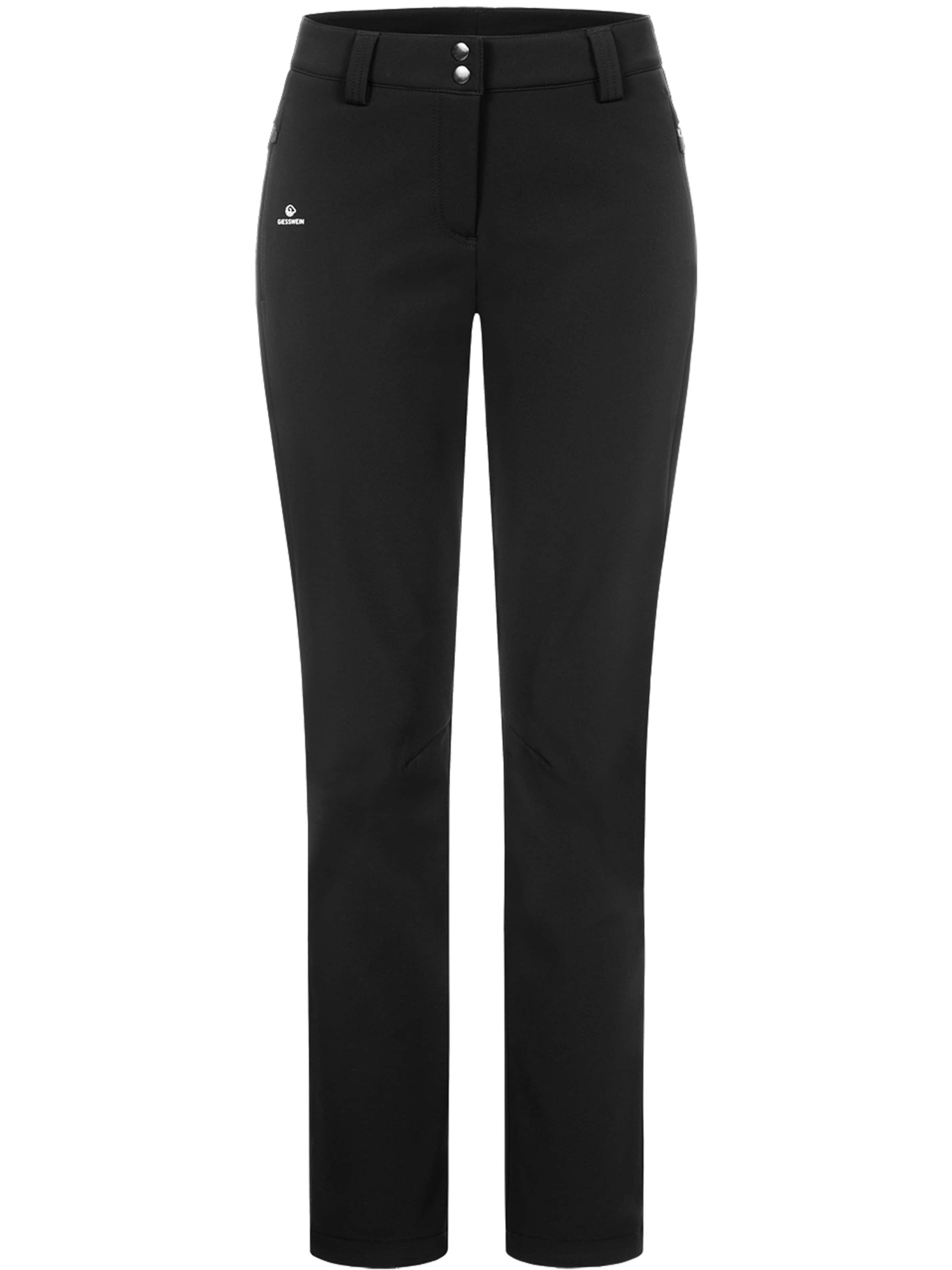 GIESSWEIN Regular Outdoorhose in Schwarz: Vorderseite