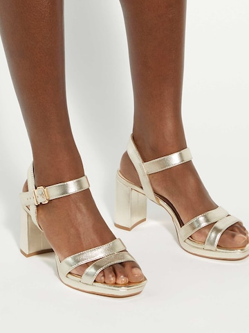 Sandales à lanières 'Manifesting' Dune LONDON en or