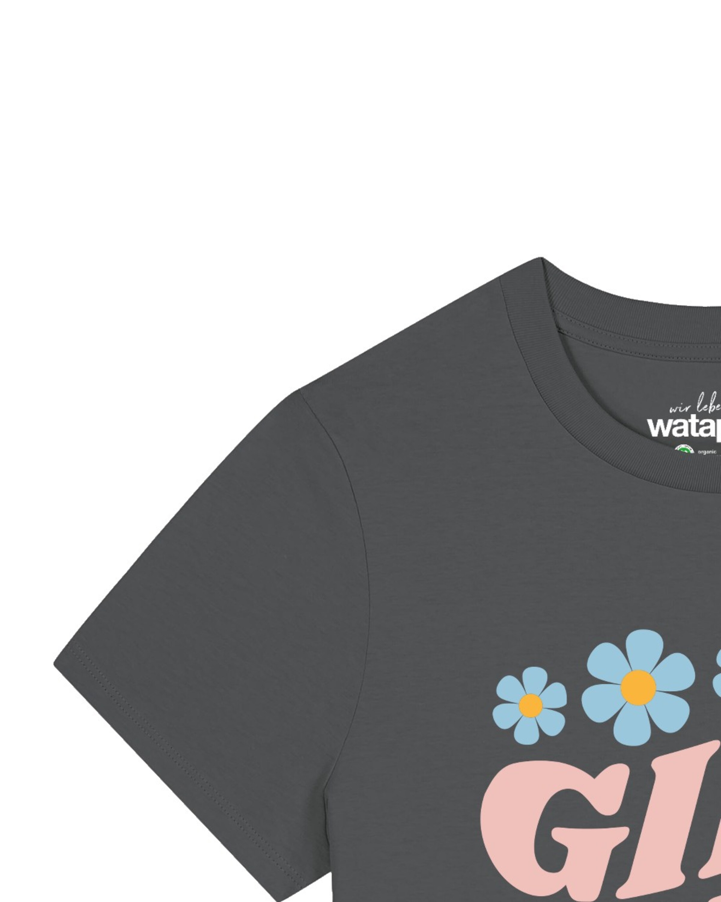 T-shirt 'Girl power' Watapparel en gris