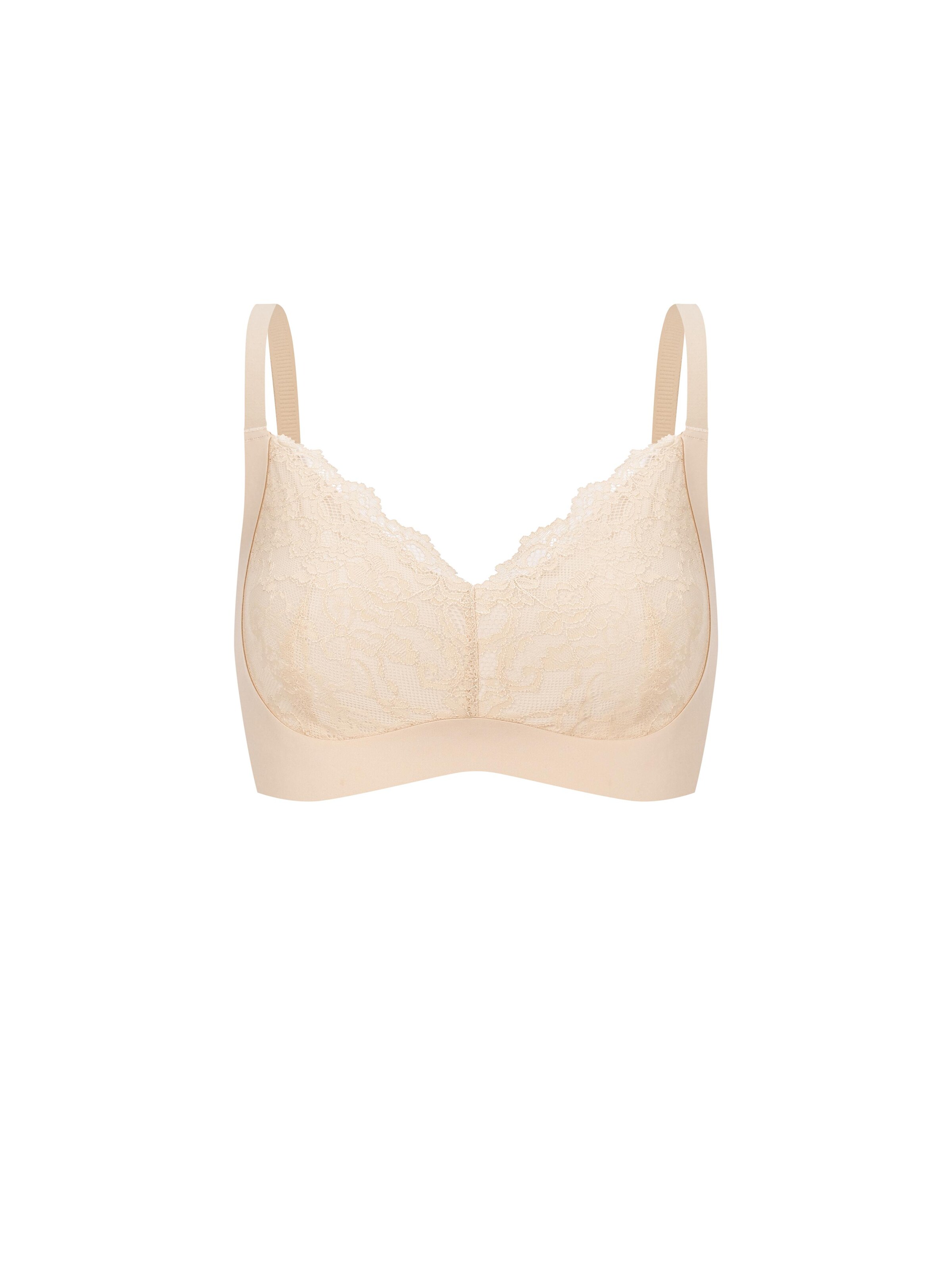 Soutien-gorge 'Comfort BH mit Lace' cfab en beige : devant