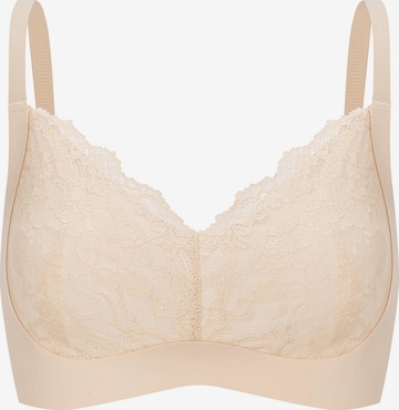 Soutien-gorge 'Comfort BH mit Lace' cfab en beige : devant