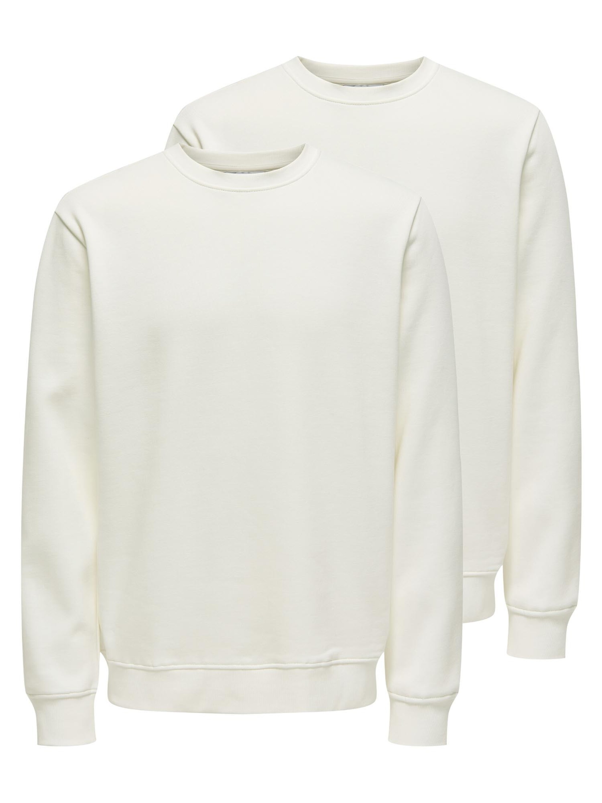 Only & Sons Sweatshirt 'Connor'‌‌‌‌ in offwhite, Produktansicht