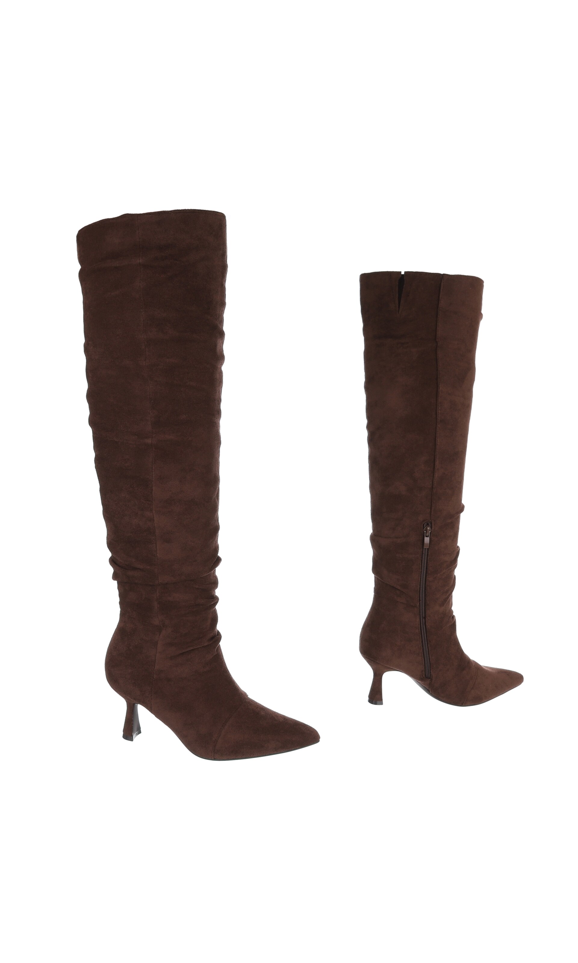 Ital-Design Overknees in Braun