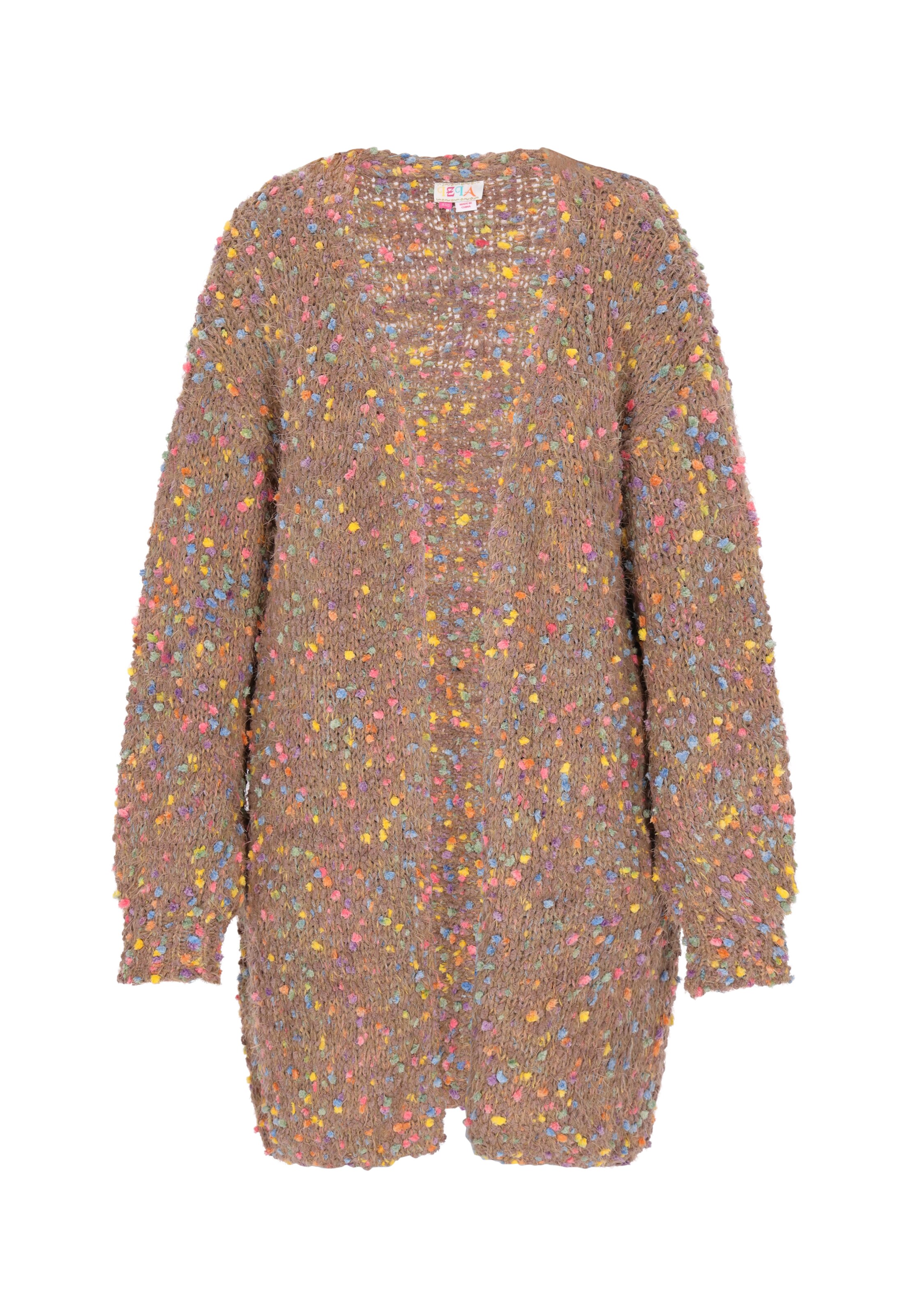 Cardigan IZIA en marron : devant