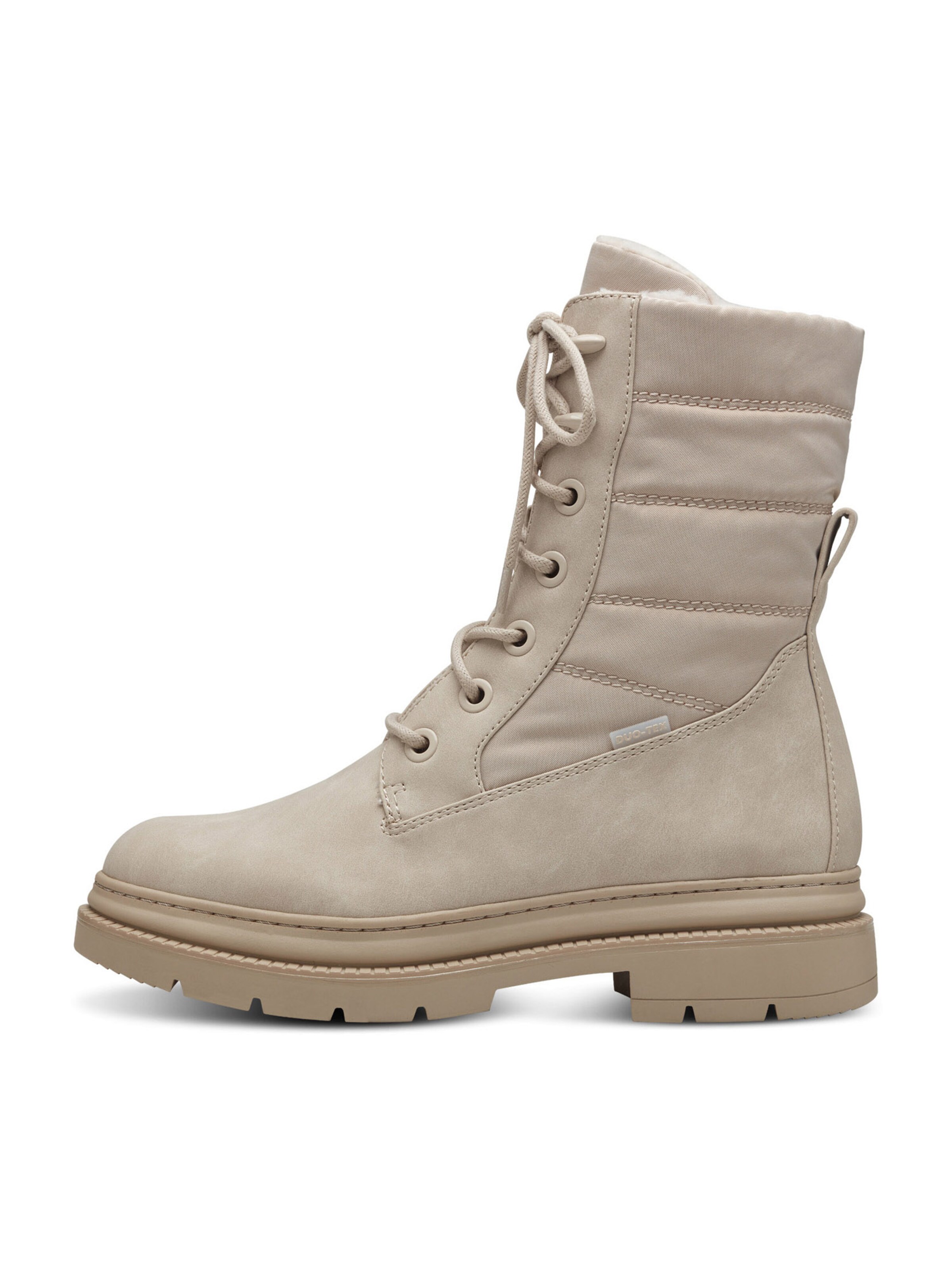 Tamaris Gležnarji z vezalkami | bež barva