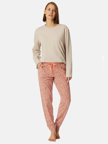 SCHIESSER - Pantalón de pijama ' Mix & Relax ' en naranja