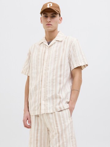 Fit confort Chemise JACK & JONES en beige : devant