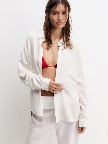 Chemisier Pull&Bear en blanc