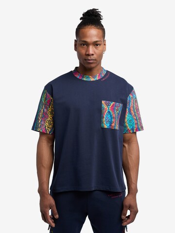 Carlo Colucci Shirt 'De Metri' in Blauw: voorkant
