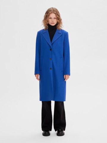 SELECTED FEMME Between-Seasons Coat 'Alma' in Blue