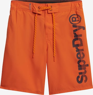 Superdry Swimming Trunks in Orange: front