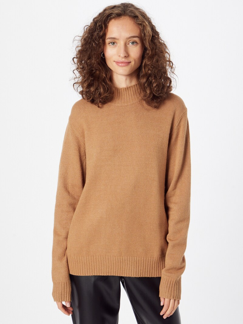 Plus Sizes VILA Sweaters Light Brown