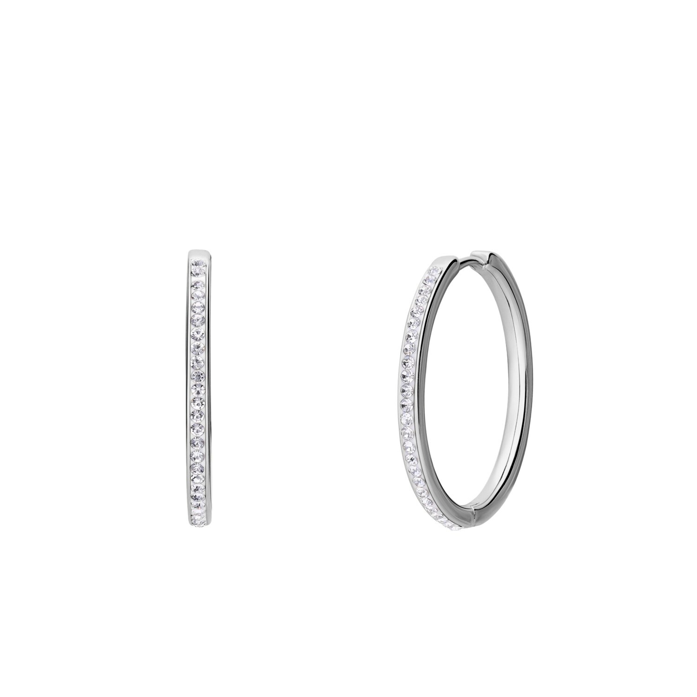 Lucardi Oorbellen in Zilver: voorkant