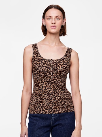 PIECES - Top 'Kitte' en negro: frente