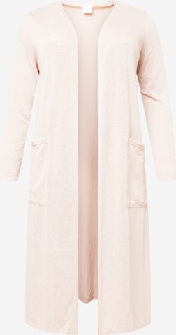 EVOKED Knitted Coat 'SUMI' in Pink: front