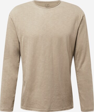 QS T-shirt i beige: framsida