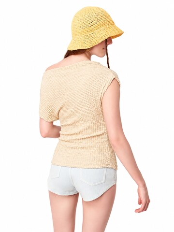 No Matter What Blouse in Beige