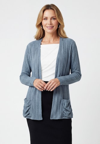 usha BLACK LABEL Gebreid vest in Blauw: voorkant