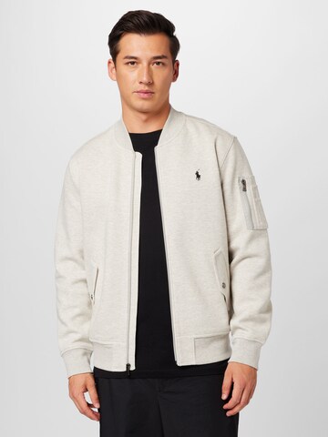 Polo Ralph Lauren - Sudadera con cremallera en gris: frente