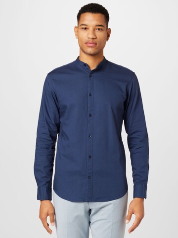 JACK & JONES Regular fit Button Up Shirt 'DALLAS' in Blue: front