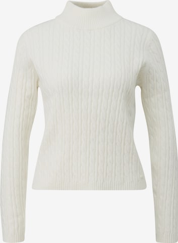 Pull-over QS en beige : devant