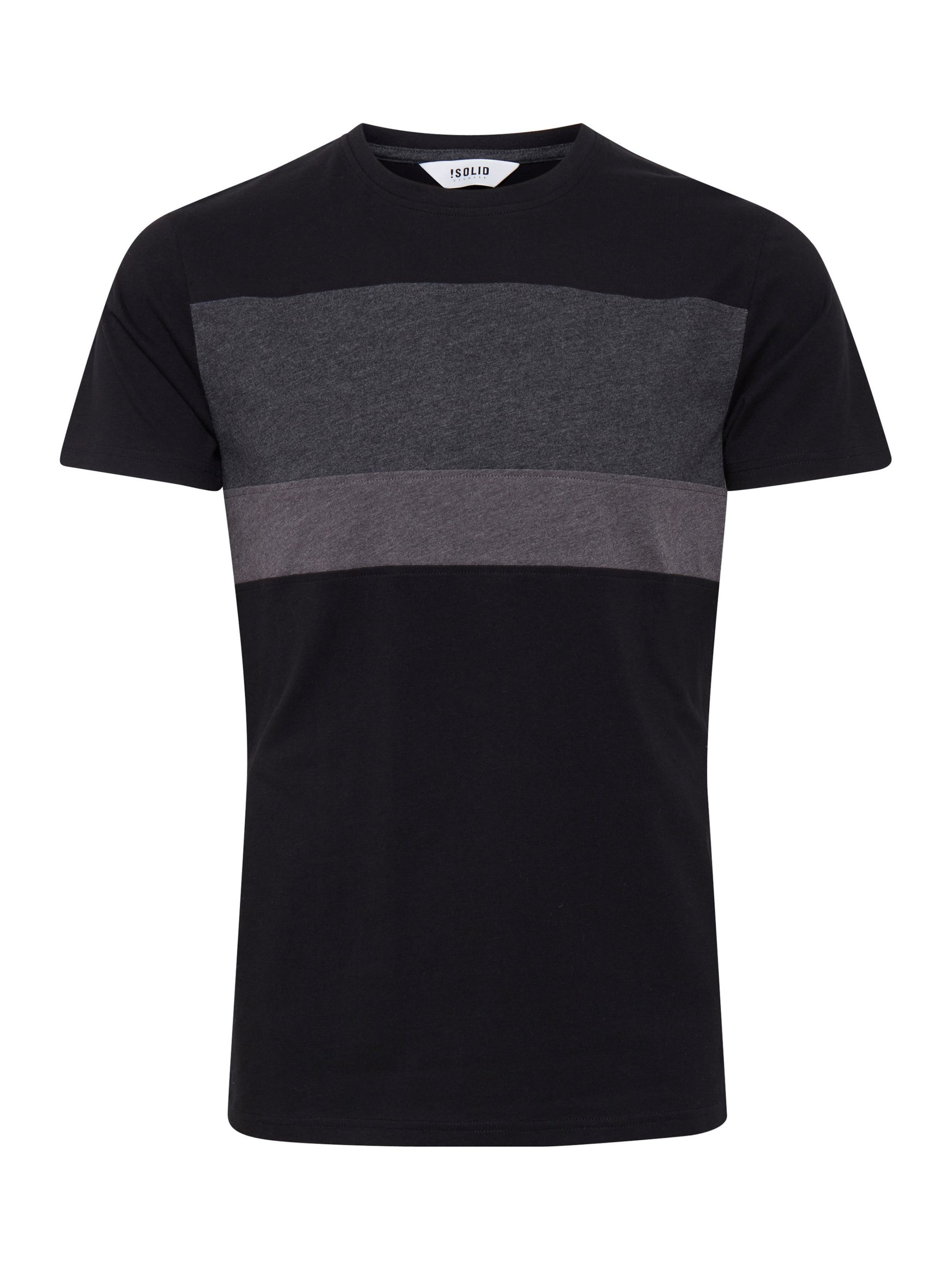 !Solid T-Shirt 'Sascha' in Schwarz: Vorderseite