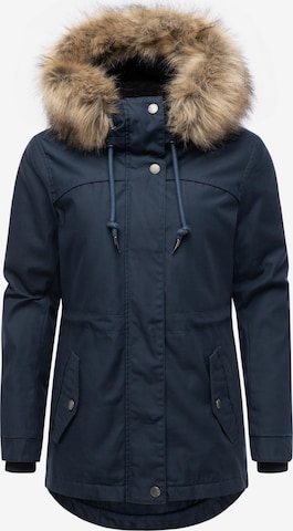Ragwear Parka zimowa 'Tawny Short' w kolorze niebieski: przód