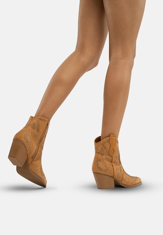 Stivale da cowboy di Salinyang in beige