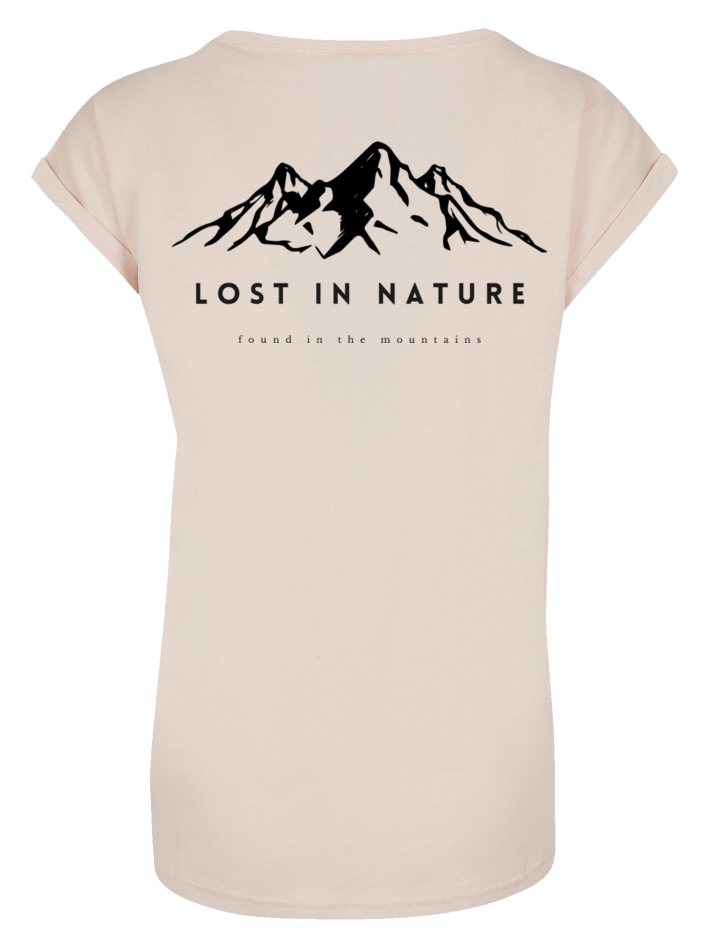 T-shirt 'Lost in nature' F4NT4STIC en beige