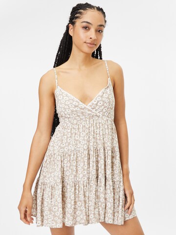 AÉROPOSTALE Summer Dress 'BOHO BABYDOLL' in Beige: front